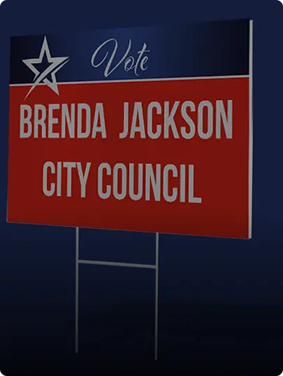 Full color yard signs